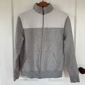 Michael Kors Two-Tone Gray Zip-Up Sweater